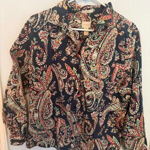 Chicos button patterned shirt